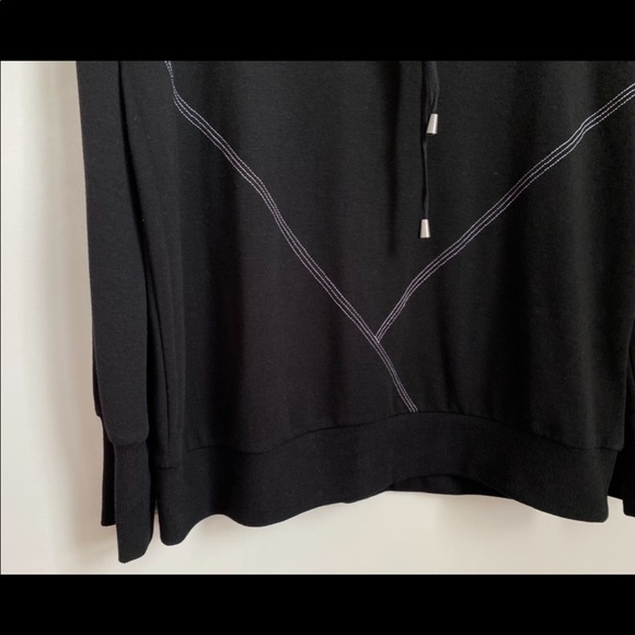 •NWT•Cable & Gauge Ladies Drawstring Cowl Neck Long Sleeve Top - Picture 5 of 9